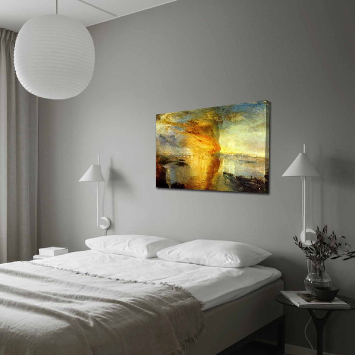 Wallity El incendio de las cámaras del parlamento - Joseph Mallord 70 x 100 cm